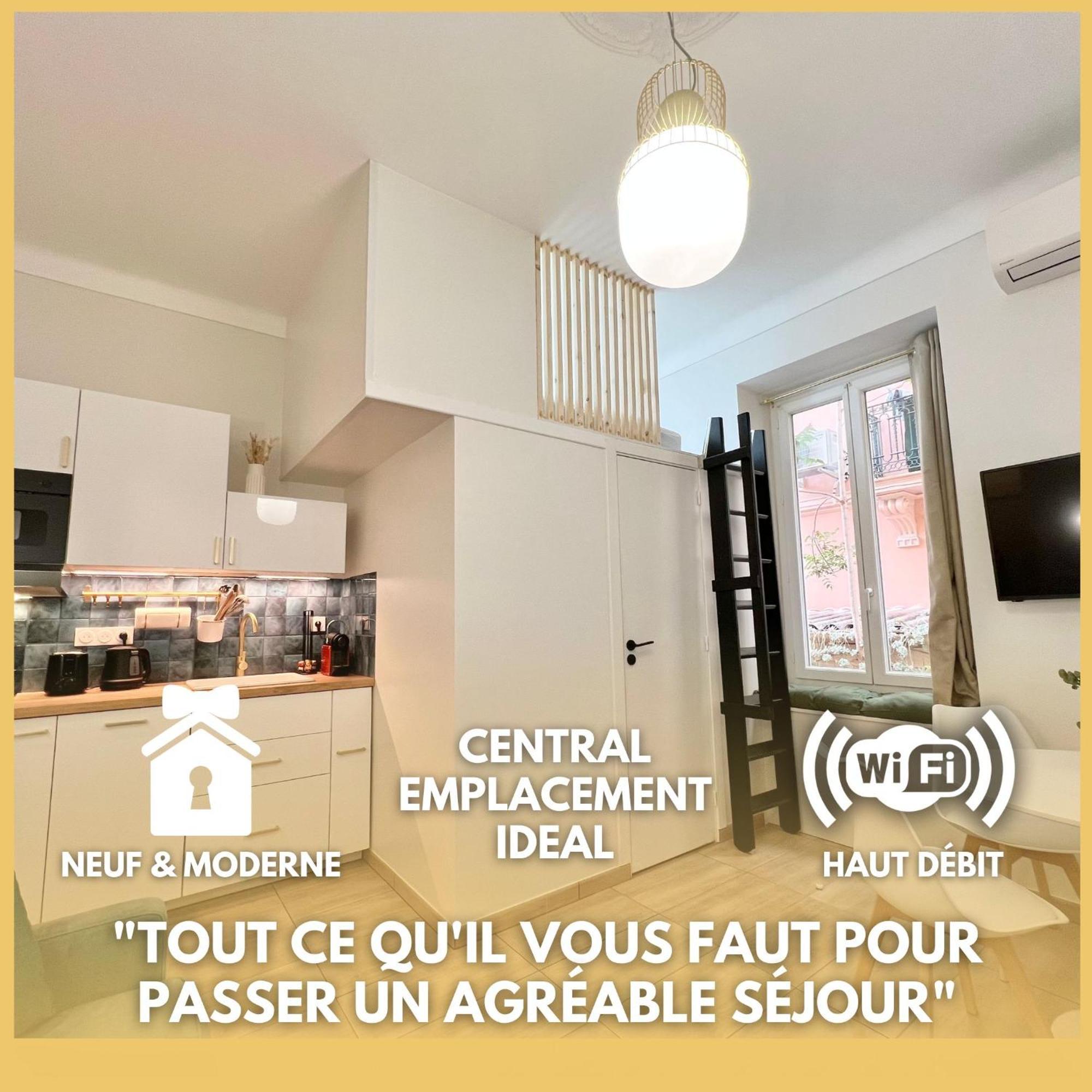 Appartements Neuf - Frontiere De Monaco - Clim - Wifi Cap-d'Ail Exteriér fotografie