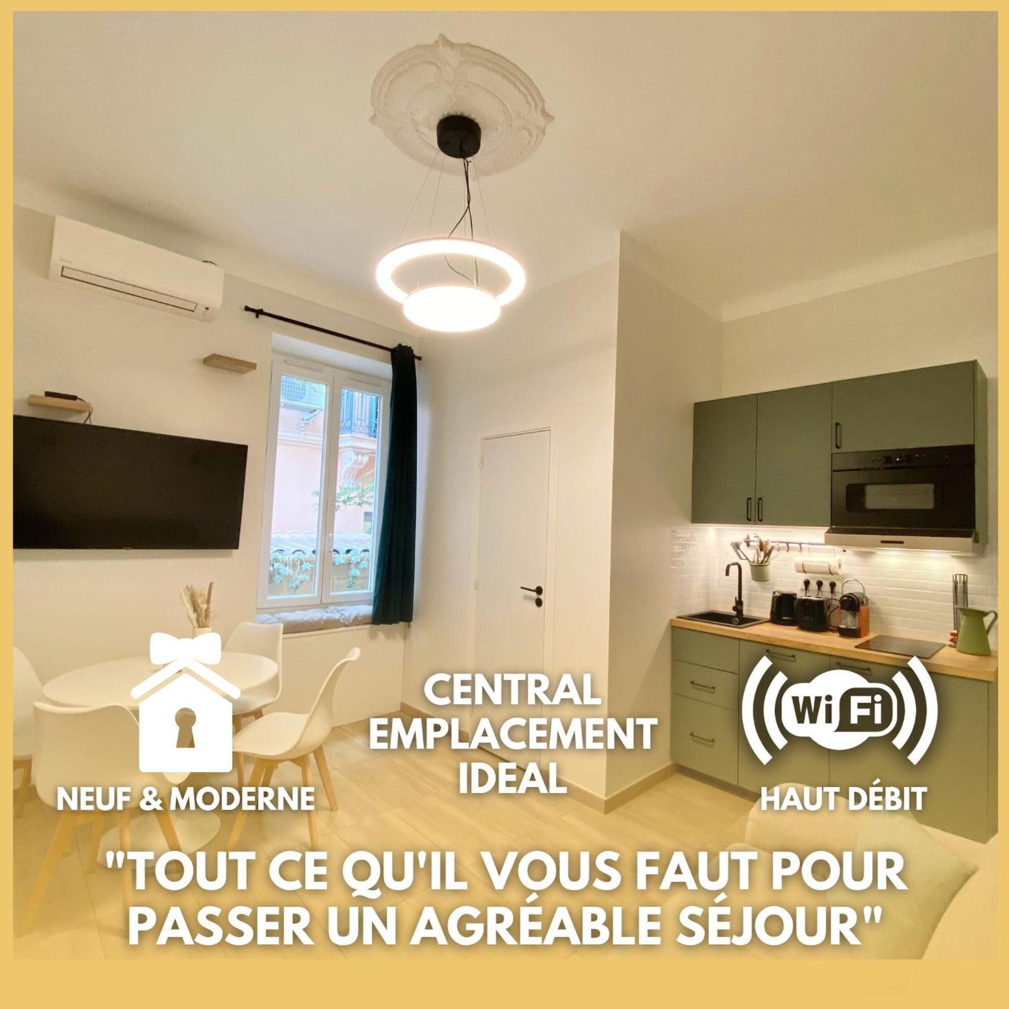 Appartements Neuf - Frontiere De Monaco - Clim - Wifi Cap-d'Ail Exteriér fotografie